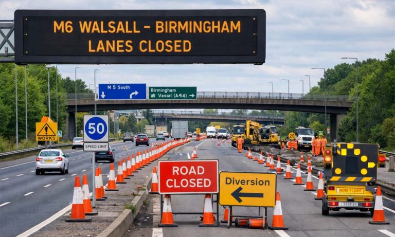 M6 Walsall Birmingham Lanes Closure: What Drivers Need to Know Right Now