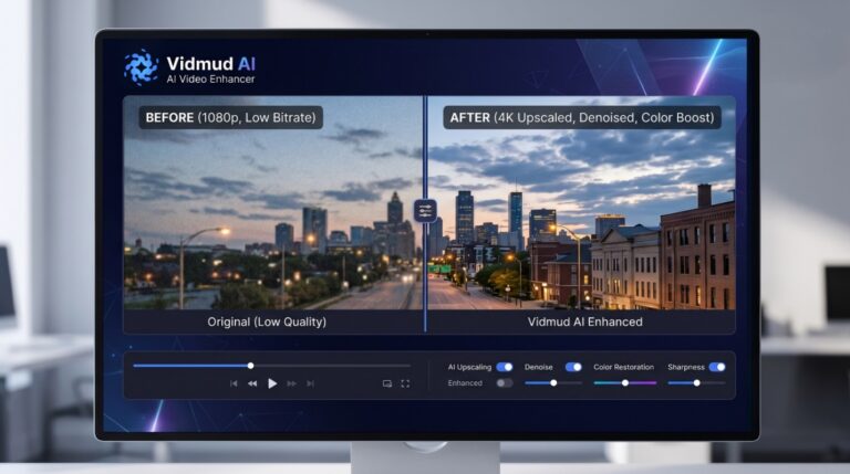 Vidmud AI Video Enhancer Review: Improve Video Quality with AI-Powered Tools