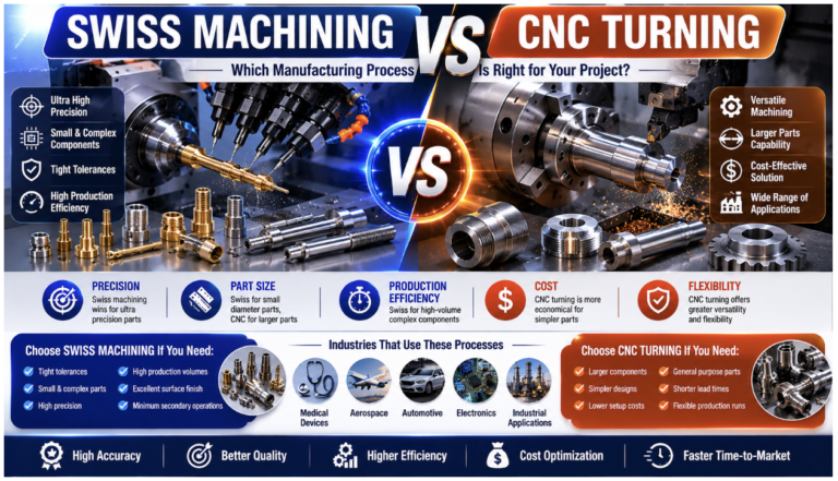 Swiss Machining vs CNC Turning