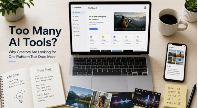 Too Many AI Tools? Why Creators Are Looking for One Platform That Does More Why Creators Are Looking for One Platform That Does More