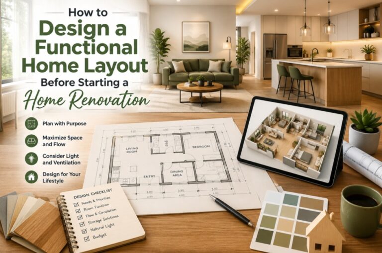 How to Design a Functional Home Layout Before Starting a Home Renovation