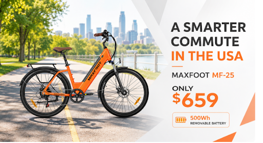 How the $659 MaxFoot MF-25 Makes Everyday Commuting Easier in the USA