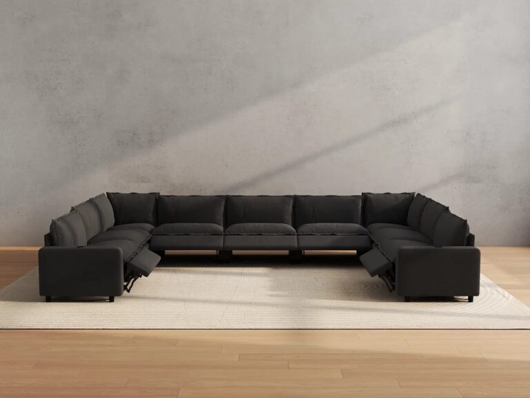 U Shaped Reclining Sectional for Spacious Comfort U Shaped Reclining Sectional for Spacious Comfort